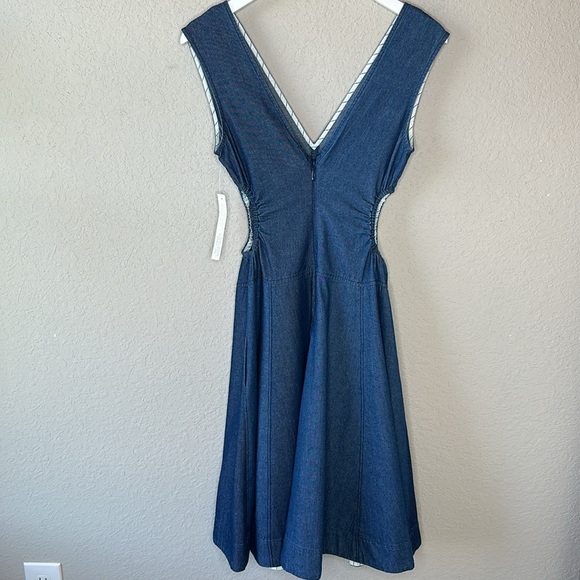 NWT Anthropologie Plenty by Tracy Reese V Neck Open Sides Midi Dress Size XSP - Picture 8 of 17